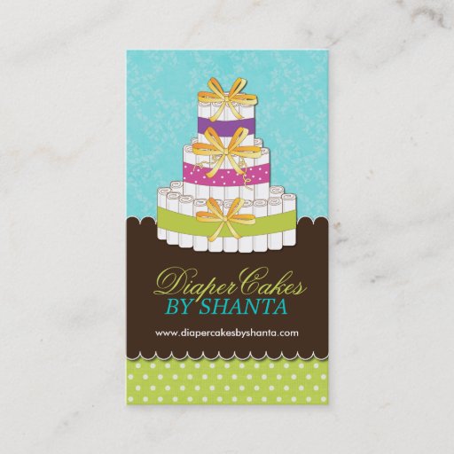 Customizable Diaper Cakes Business Cards