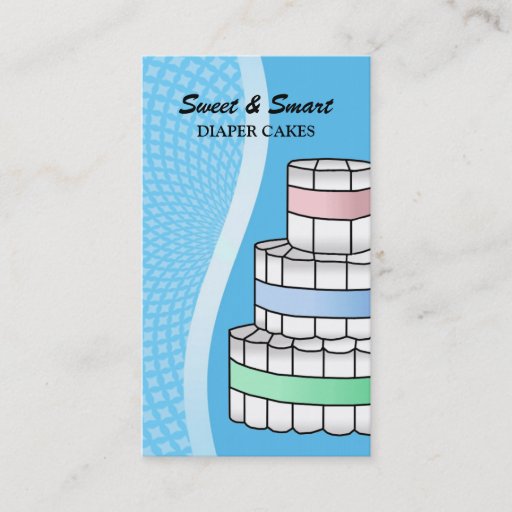Customizable Diaper Cakes Business Cards