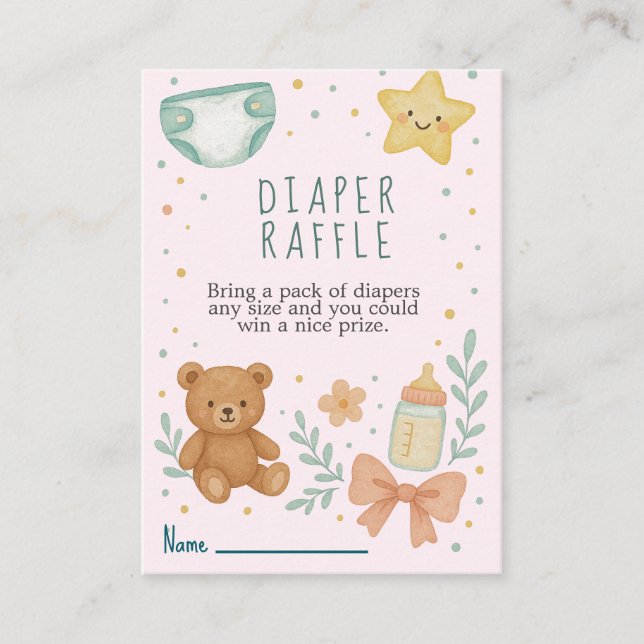 Diaper  enclosure card (Front)