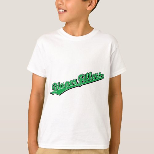 Diaper Fillers in Green T_Shirt
