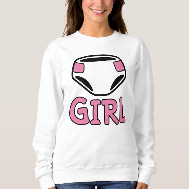 DIAPER GIRL SWEATSHIRT (Front)