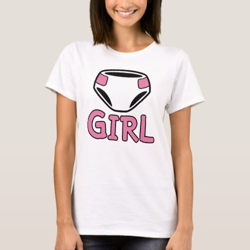 DIAPER GIRL T_Shirt