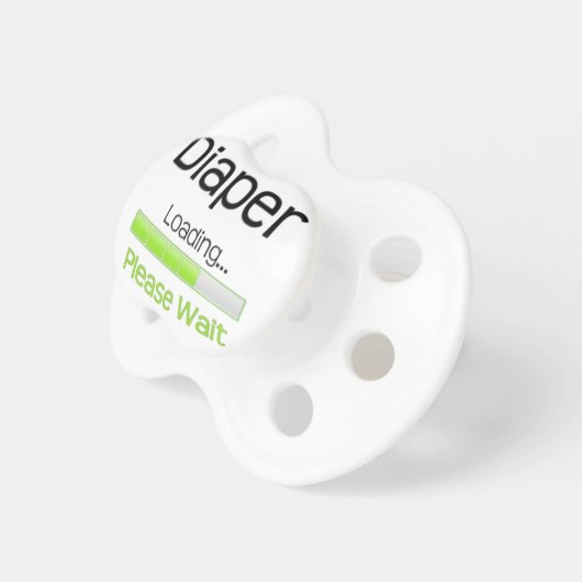 Diaper loading funny pacifier baby dummy (Front Right)