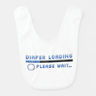 Diaper Loading Please Wait Bib