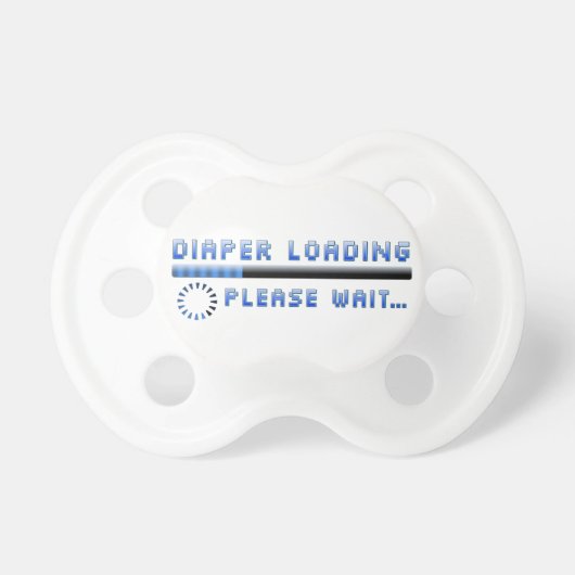 Diaper Loading Please Wait Pacifier (Front)