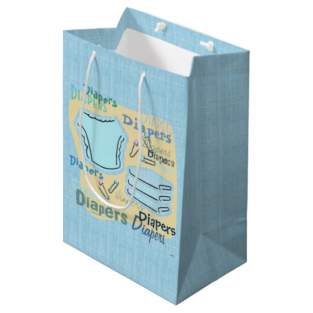 Diaper Medium Gift Bag (Front Angled)