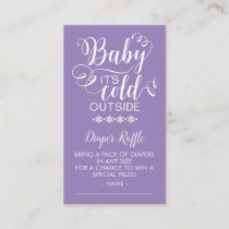Diaper Raffle Baby It's Cold Outside Card