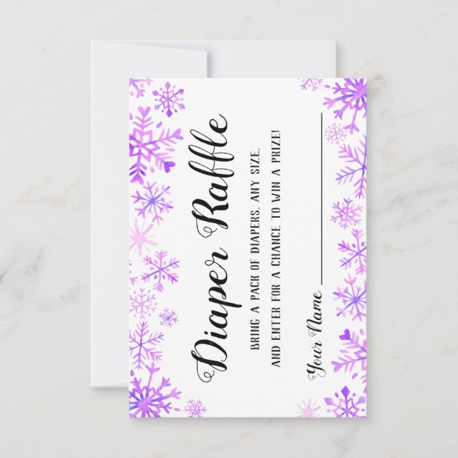 Diaper Raffle - Baby It's Cold Outside Invitation (Front)
