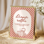 Diaper Raffle Baby Q BBQ Couples Baby Shower Poster<br><div class="desc">Encourage participation with this Baby Q BBQ couples baby shower diaper raffle poster. Featuring a fun,  rustic design,  it guides your raffle station while adding a warm,  coordinated touch to your cookout-themed décor.</div>