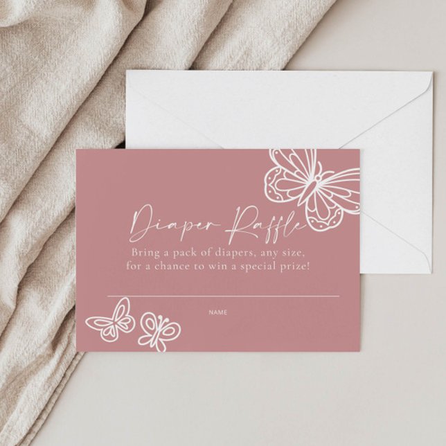 Diaper Raffle Baby Shower Card  (Creator Uploaded)
