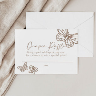 Diaper Raffle Baby Shower Card 