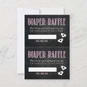 Diaper Raffle Baby Shower Cards (Front)