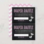 Diaper Raffle Baby Shower Cards (Front/Back)