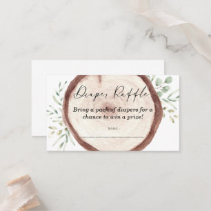 Diaper Raffle Baby shower game Place Card