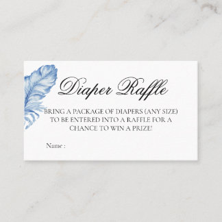 Diaper Raffle Baby Shower Game Place Card