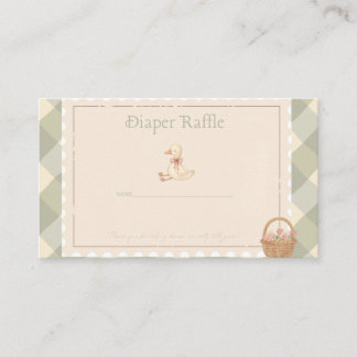 Diaper Raffle  Business Card