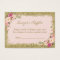 Diaper Raffle Card Blush Pink Gold Glitter Floral