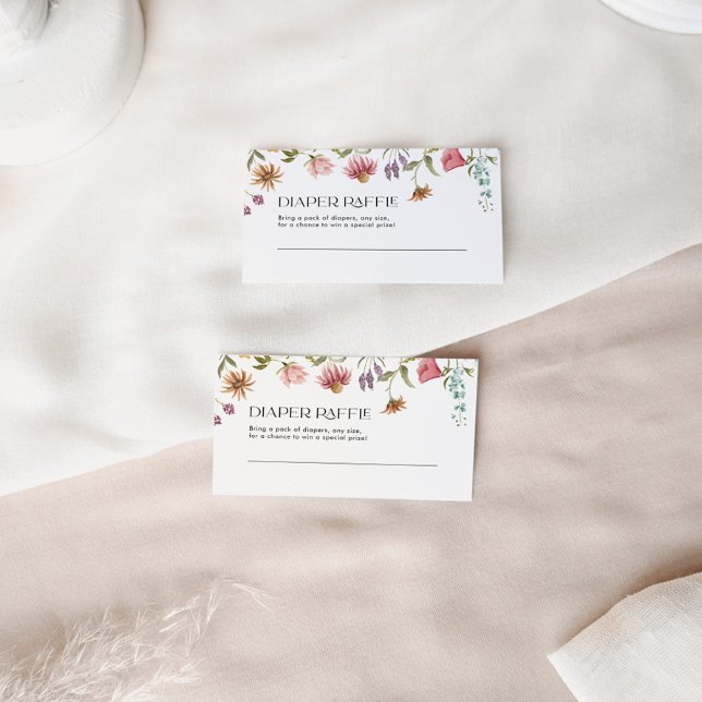 Diaper Raffle Card Floral (Creator Uploaded)