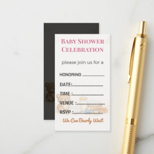 Diaper Raffle Card Tickets Elegant Insert