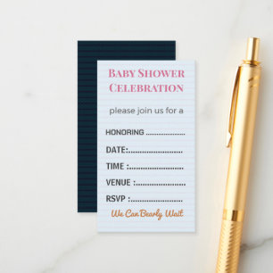 Diaper Raffle Card Tickets Elegant Insert