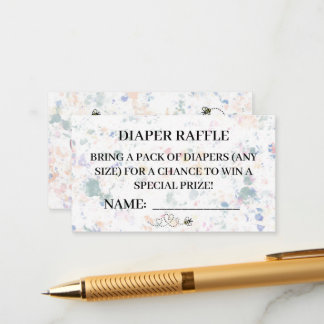 DIAPER RAFFLE CARDS WINNIE THE POOH