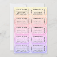 Diaper Raffle Cute Baby Shower