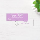 DIAPER RAFFLE Elephant LAVENDER Baby Shower (Desk)