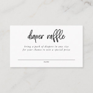 Diaper Raffle Enclosure Card