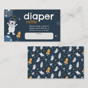 Diaper Raffle Enclosure Card Space Baby Shower