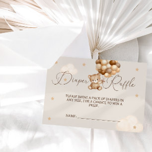 Diaper Raffle Gender Neutral Baby Shower Enclosure Card