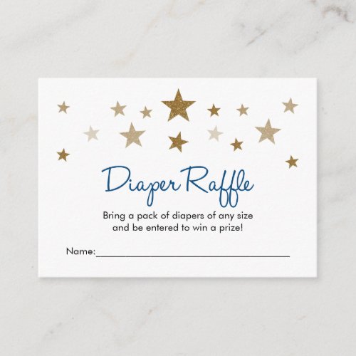 Diaper Raffle Insert Card