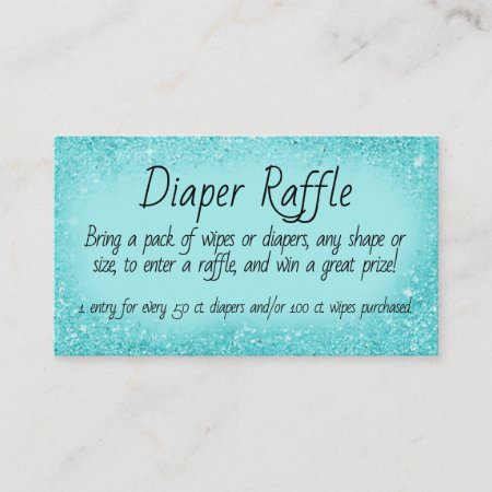 Diaper Raffle Invitation Insert