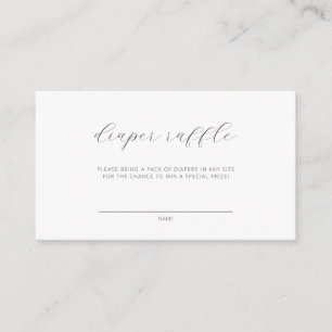Diaper Raffle Modern Boho Baby Shower Enclosure Card