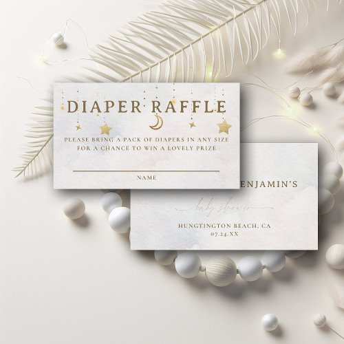 Diaper Raffle Moon Mobile Twinkle Baby Shower