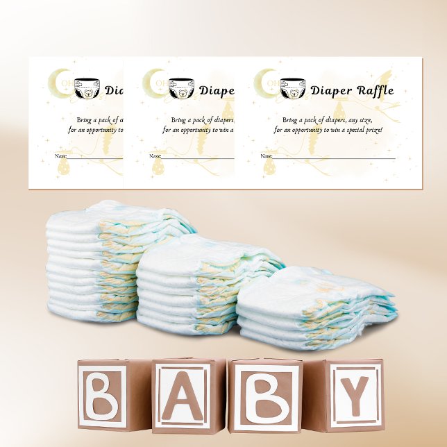 Diaper Raffle Neutral Oh Babies Twin Enclosure Card (Creator Uploaded)