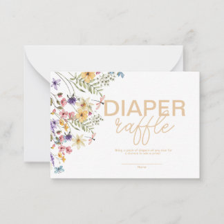 Diaper Raffle Note Card