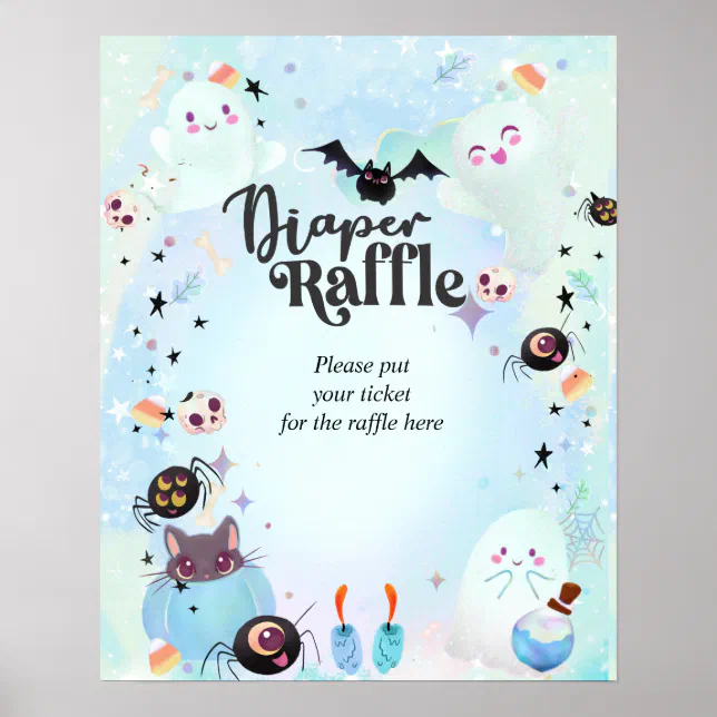 Diaper raffle poster | Zazzle