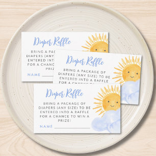 Diaper Raffle Ray Of Sunshine Baby Shower Enclosure Card