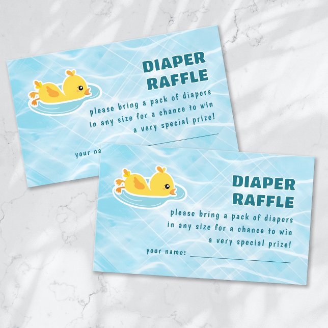 Diaper Raffle Rubber Ducky Splish Splash Enclosure Card (Creator Uploaded)