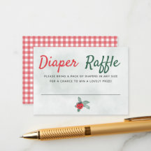 Diaper Raffle Rustic Little Tomato Baby Shower