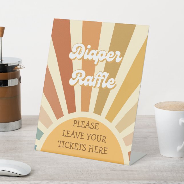 Diaper Raffle Sign Here Oh Baby Flower Bloom (In SItu)