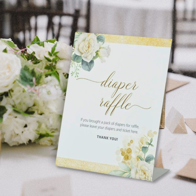 Diaper Raffle Sign – It’s A Boy Baby Shower Gold (Creator Uploaded)