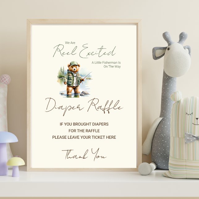 Diaper Raffle Sign Reel Excited Baby Shower (Creator Uploaded)