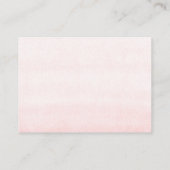 Diaper Raffle Soft Pink Floral Baby Shower Ticket Enclosure Card (Back)