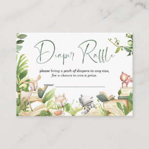 Diaper Raffle Storybook Themed Baby Shower Enclosure Card