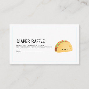 Diaper Raffle - Taco Enclosure Card