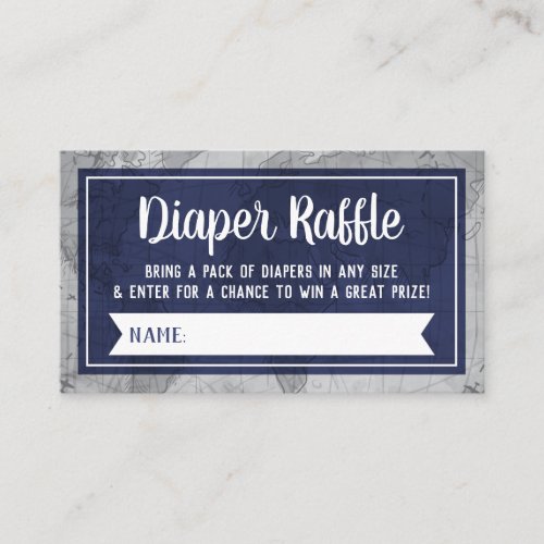 Diaper Raffle Ticket Airplanes Business Card