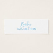 DIAPER RAFFLE Ticket Blue BOY Baby Shower (Back)