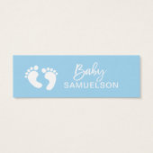 DIAPER RAFFLE Ticket Blue BOY Baby Shower QTY 100 (Back)