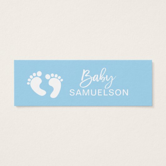 DIAPER RAFFLE Ticket Blue BOY Baby Shower QTY 100 (Back)